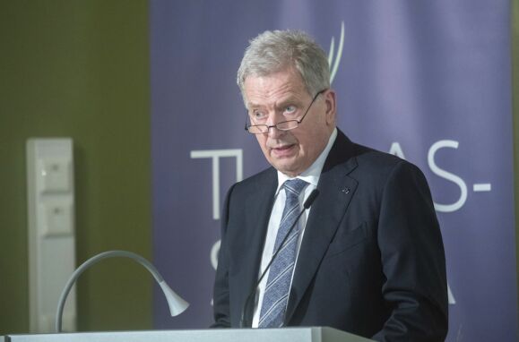O Presidente finlandês, Sauli Niinisto.