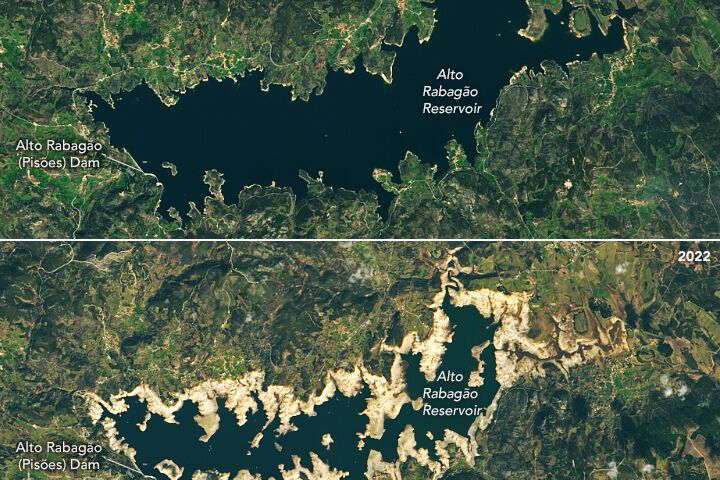 Seca na barragem do Alto Rabagão