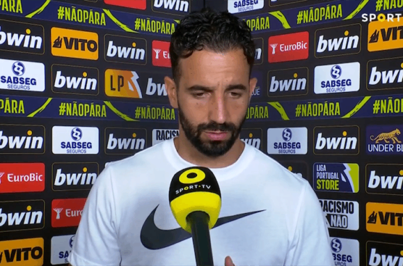 Rúben Amorim na flash interview.