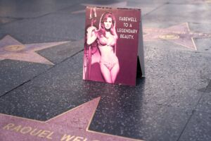 Homenagem a Raquel Welch em Los Angeles.