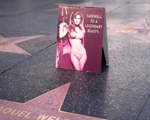 Homenagem a Raquel Welch em Los Angeles.
