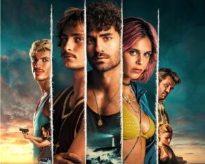 Cartaz de divulgação da série Rabo de Peixe na Netflix.