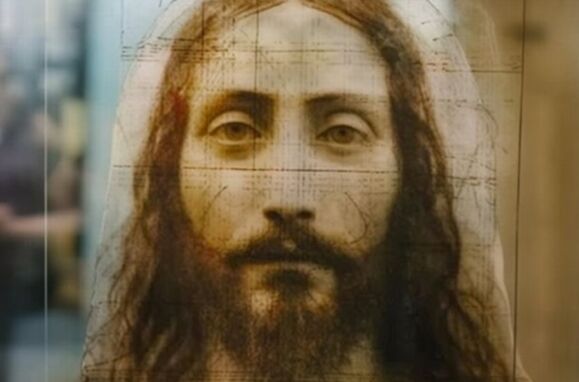 Recriação da cara de Jesus, feita por IA com base no Santo Sudário.