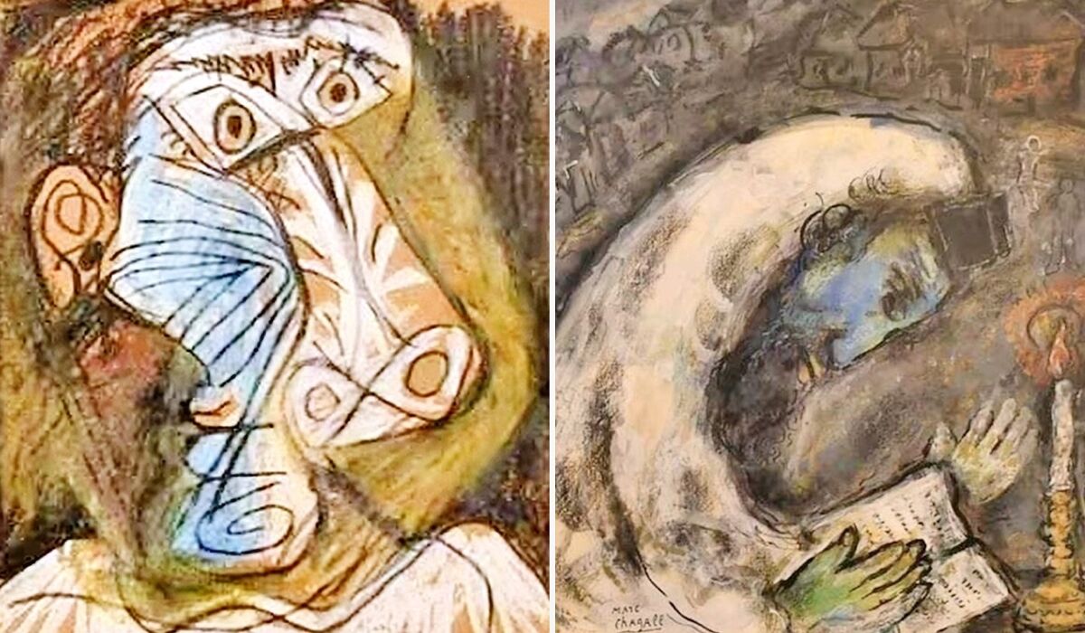 Roubados há 14 anos em Israel, quadros de Picasso e Chagall encontrados ...