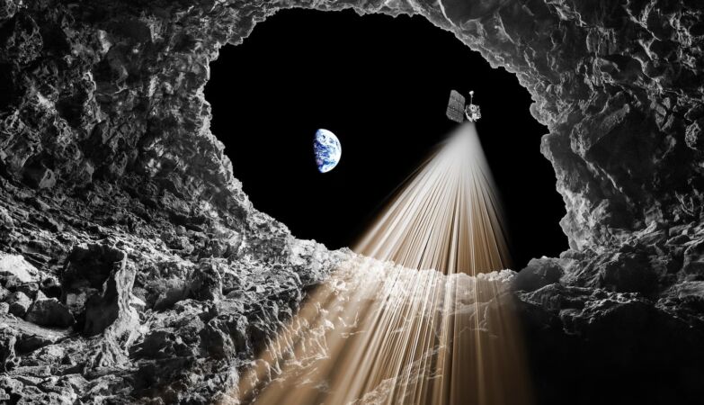 Se encontró una enorme cueva en la luna.