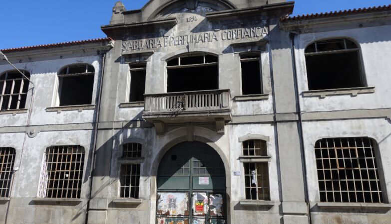 Edifício da antiga Fábrica Confiança em Braga.