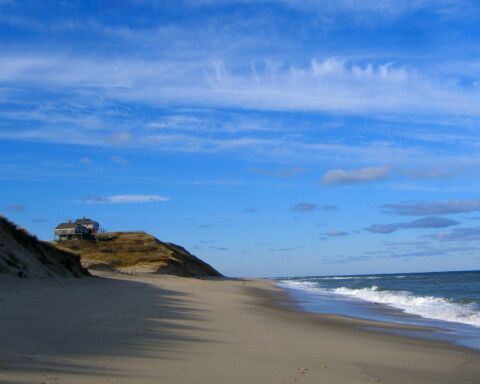 Casa de praia em Cape Cod, Massachusetts, nos EUA.