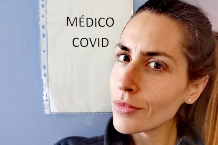 A médica Maria Inês Simões no Hospital de Portimão.