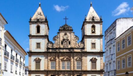 A Igreja de São Francisco de Assis em Salvador da Bahia no Brasil.