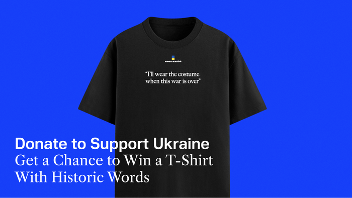 T-shirt com frase de Zelenskyy