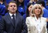 Um estalo? Um empurrão? O momento inesperado entre Macron e Brigitte