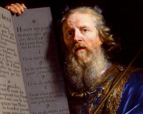 Moisés a Apresentar as Tábuas da Lei, Philippe de Champaigne (1602–1674)